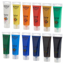 Akrylfarver 12 stk. á 75 ml